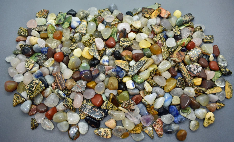 500 Gramm geschliffene Edelsteine / Halbedelsteine  10-25 mm (GP: 35,90€ = 1 kg) - Bild 2 von 4