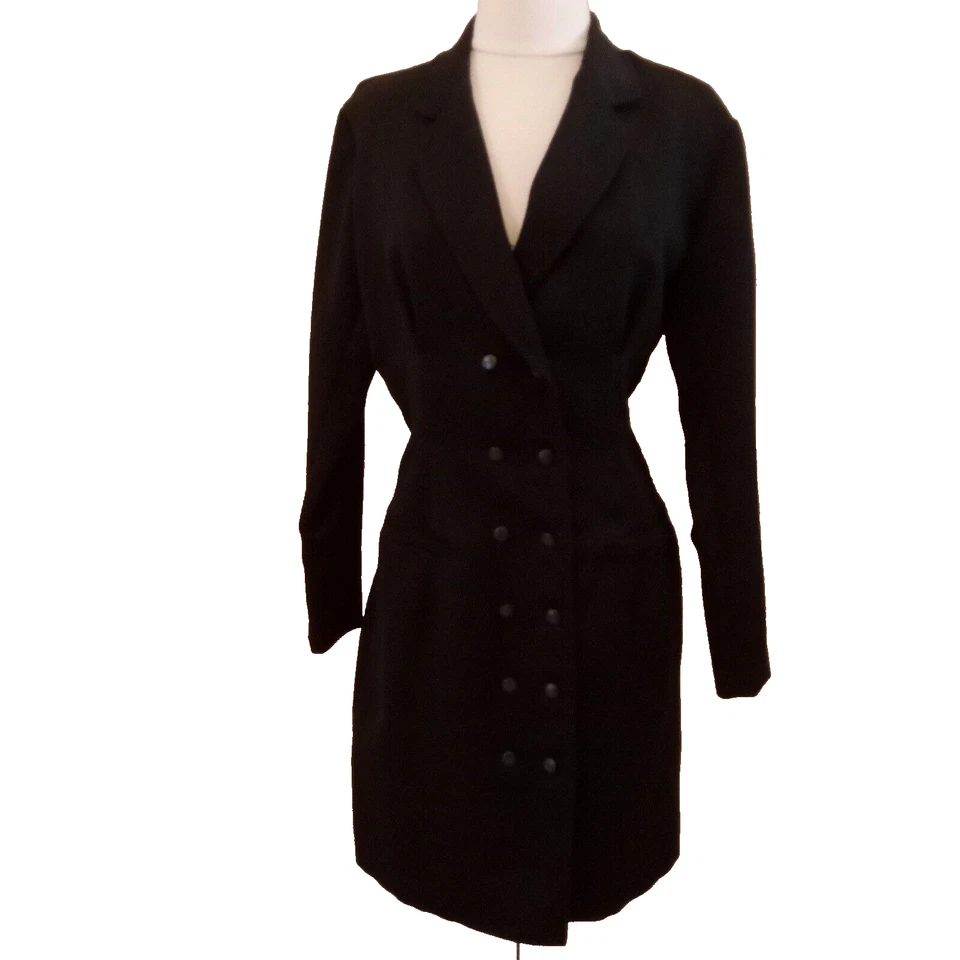 Sexy Vestido Abrigo Ajustado FIORUCCI Vintage Principios de 1980 Hecho en Italia Italiano Talla 42 Foto 4 de 4