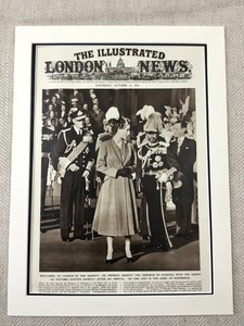 Style Ancien 1954 Original Imprime Prince Philip Reine Elizabeth Ii Haile Selassie Ethiopie Parfait Bonnes Affaires Www Apot Co Th