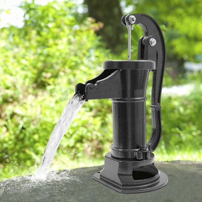 Hand-operated Water Pump 1-1/4'' Npt Portable Garden Water Pump Black For wells