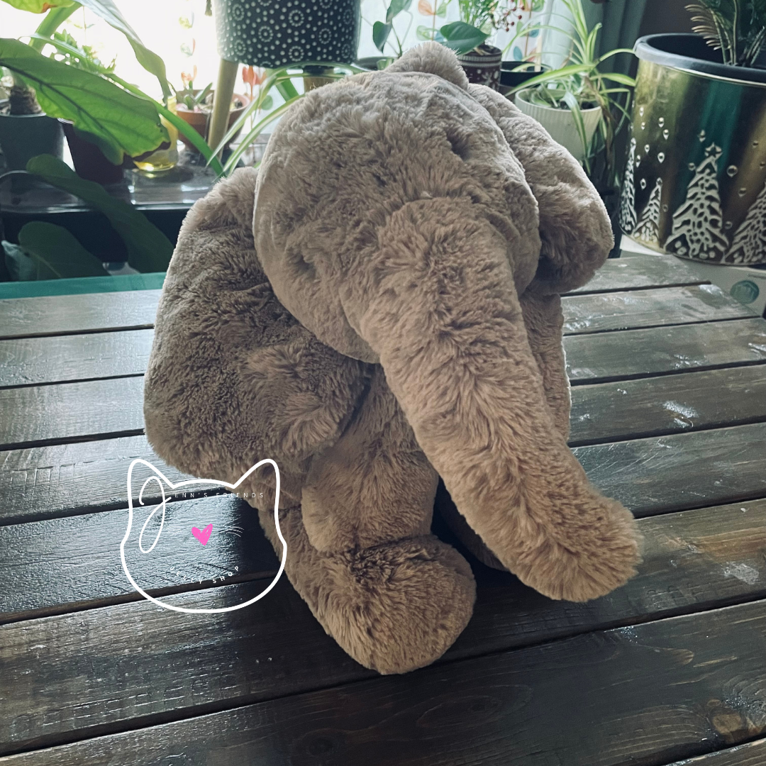 Jellycat SMUDGE ELEPHANT LARGE BIG RARE New BNWT Soft Plush