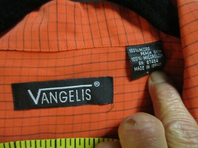 Men's - Vangelis Button Down Shirt - Micro Peach Skin - Orange