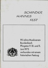 Schinderhannesfest 1973 Bundenbach Festschrift