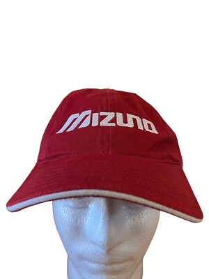 キャップ③　レッド　Mizuno　JAPAN　フリーサイズ　メッシュバック キャップ③ レッド Mizuno JAPAN フリーサイズ メッシュバック