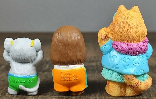 Hallmark Merry Miniatures Beach Summer Lot Of 3- Koala Hedgehog And Cat - Picture 3 of 6