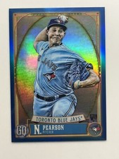 2021 Gypsy Queen Chrome Blue #178 Nate Pearson /99 Blue Jays Baseball Card