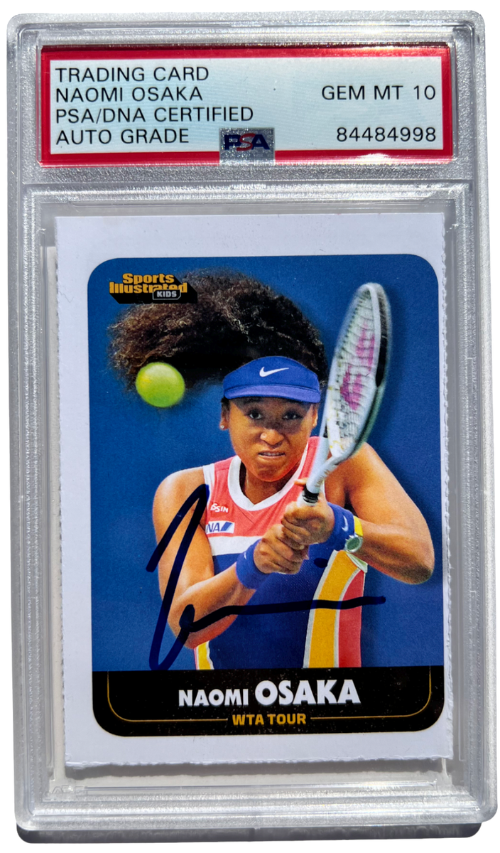 NAOMI OSAKA SIGNED 2020 SI KIDS TENNIS ROOKIE CARD #935 RC AUTO 10