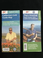 2 NEW Huell Howser Limited Edition AAA Maps California’s Gold & That’s Amazing