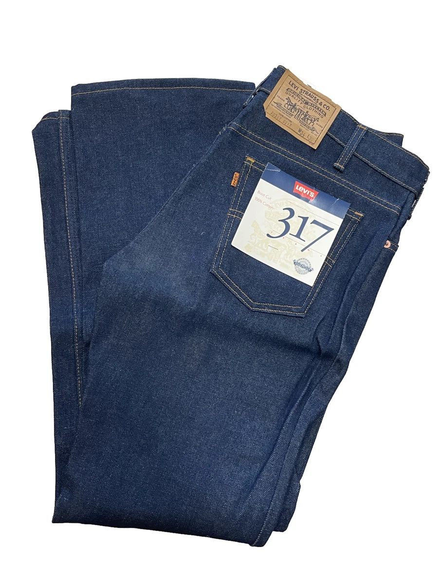 Vintage Levis Orange Tab 317 Boot Jeans Rare Dead Stock 20517-0217
