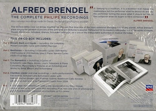 ALFRED BRENDEL -THE COMPLETE PHILIPS RECORDINGS (114 CD) - CELLOPHANATO - Picture 2 of 4