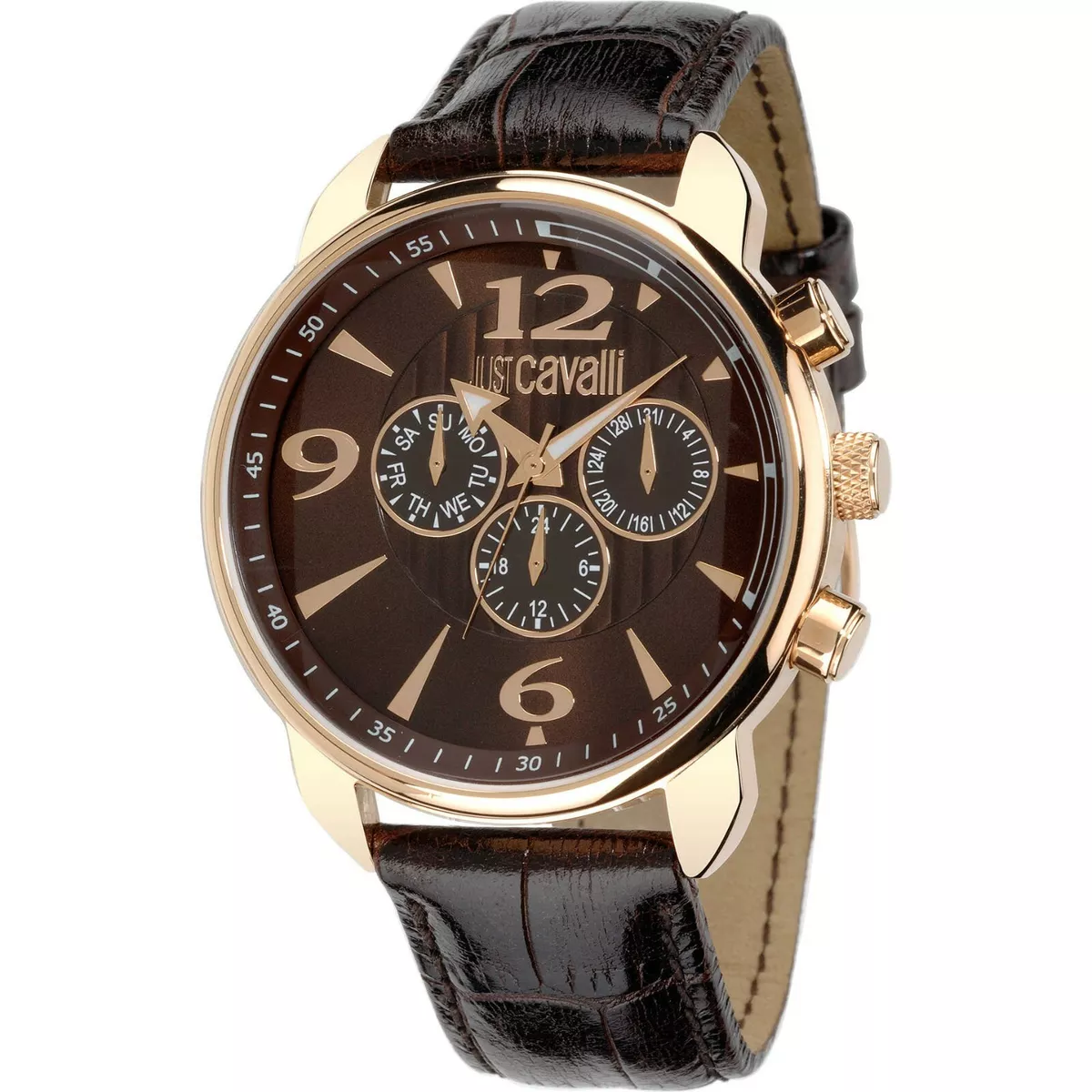 OROLOGIO JUST CAVALLI EARTH UOMO MULTIFUNZIONE PVD ORO ROSA