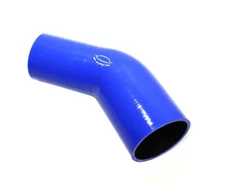 4-Ply Reinforced 2.25"-3" ID 45Degree Elbow Reducer Silicone Hose Turbo BLUE