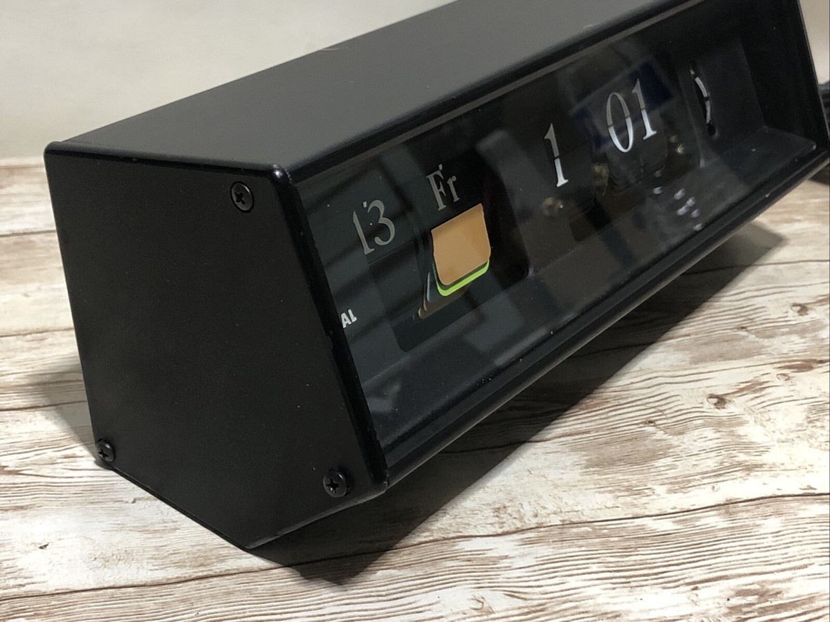 Extremely RARE COPAL CASLON 601 Flip Clock EUROPE PLUG Military