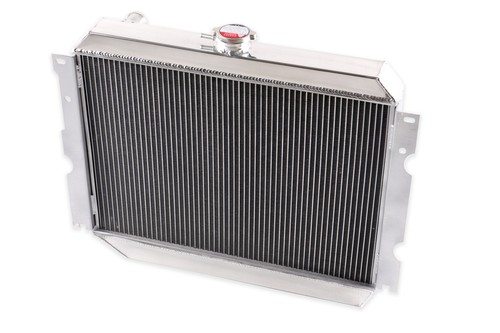 Radiador de aluminio 22"" W 4 filas para Dodge Mopar Plymouth Big Block 1968-74 V8 2375 - Imagen 4 de 11