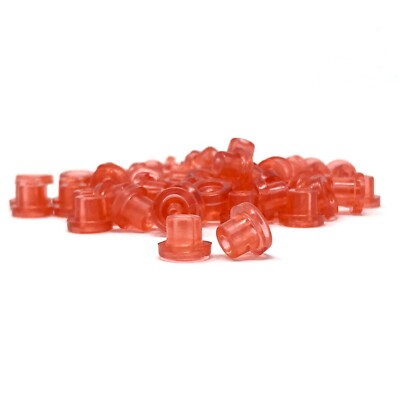 Rubber Hard Nipples w/o Baffle Grommet for Tattoo Needle Bar- Red