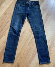 APC PETIT NEW STANDARD DENIM JEAN SELVEDGE VINTAGE DISTRESSED 28 FADES BROKEN IN