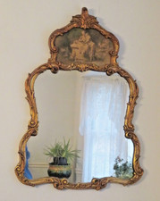 Elegant Gilt Vintage Mirror 27 x 37