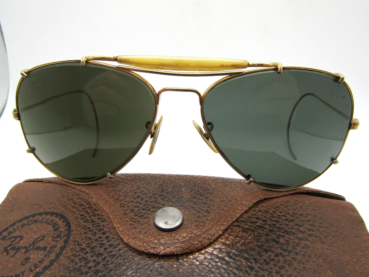 Ray Ban B&L ヴィンテージ カラーレンズ サングラス 12K GF Vintage B&L Ray Ban Bausch & Lomb Green Sunglasses 1/10 12k