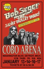 BOB SEGER REPLICA 1977 CONCERT POSTER