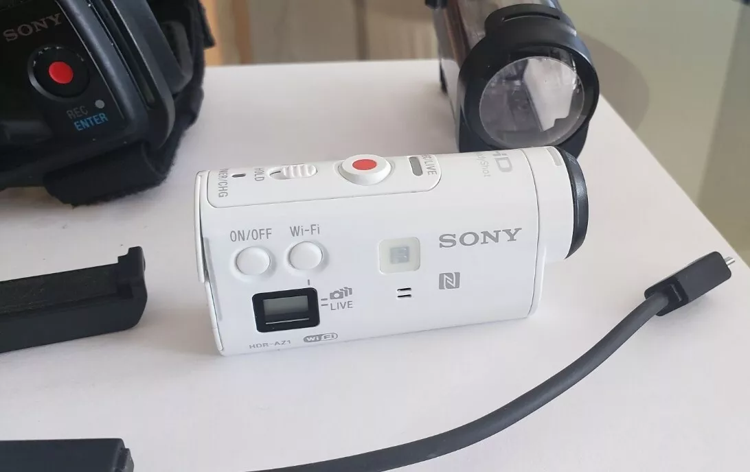 sony hdr-az1 plus accessories, lighted used, working perfect | eBay