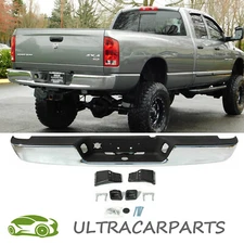 Chrome Steel Rear Step Bumper Assembly For 2004-2008 Dodge RAM 1500 2500 3500 