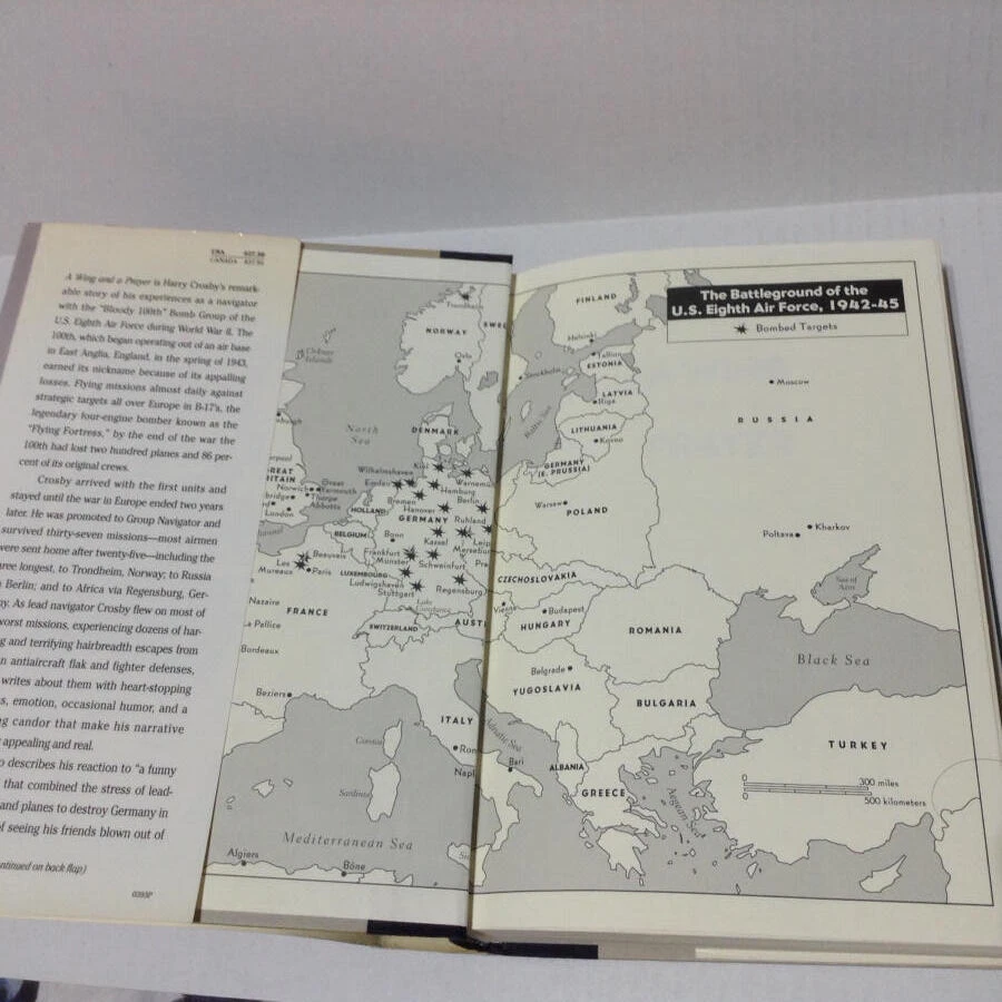 A Wing and a Prayer HC DJ  US Eighth Air Force WW II Harry H Crosby 1st Ed - Image 4 of 4