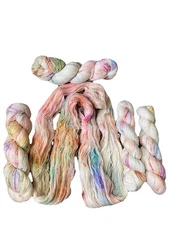 5 Skeins 250g Hand Dyed 100% Merino Yarn Lace Fingering Yarn Bubbles 50g/400 yd