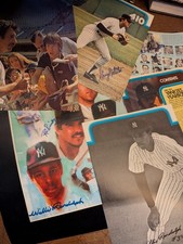 Memorabilia 7ct signed lot Hunter, Rizzuto, Martin, Randolph More