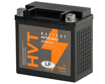 YTX14L-BS GEL Motorradbatterie LANDPORT HVTG14 14Ah 12V 250A passt für HD HVT-03