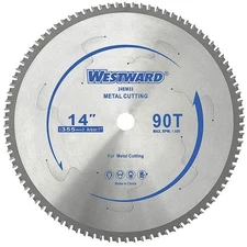 WESTWARD 24EM33 Circular Saw Blade,14 in Blade,90 Teeth 24EM33