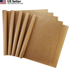 5 Pack Non Stick Teflon Sheet, Bantoye 16 x 24" PTFE Transfer 16x24, Brown