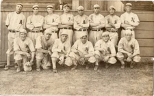 1911 Akron Champs Baseball Team RPPC Photo Youngstown Real Photo Minor League