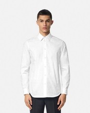 Versace Barocco Jacquard Long Sleeve Shirt Size 37 IT. PRISTINE CONDITION