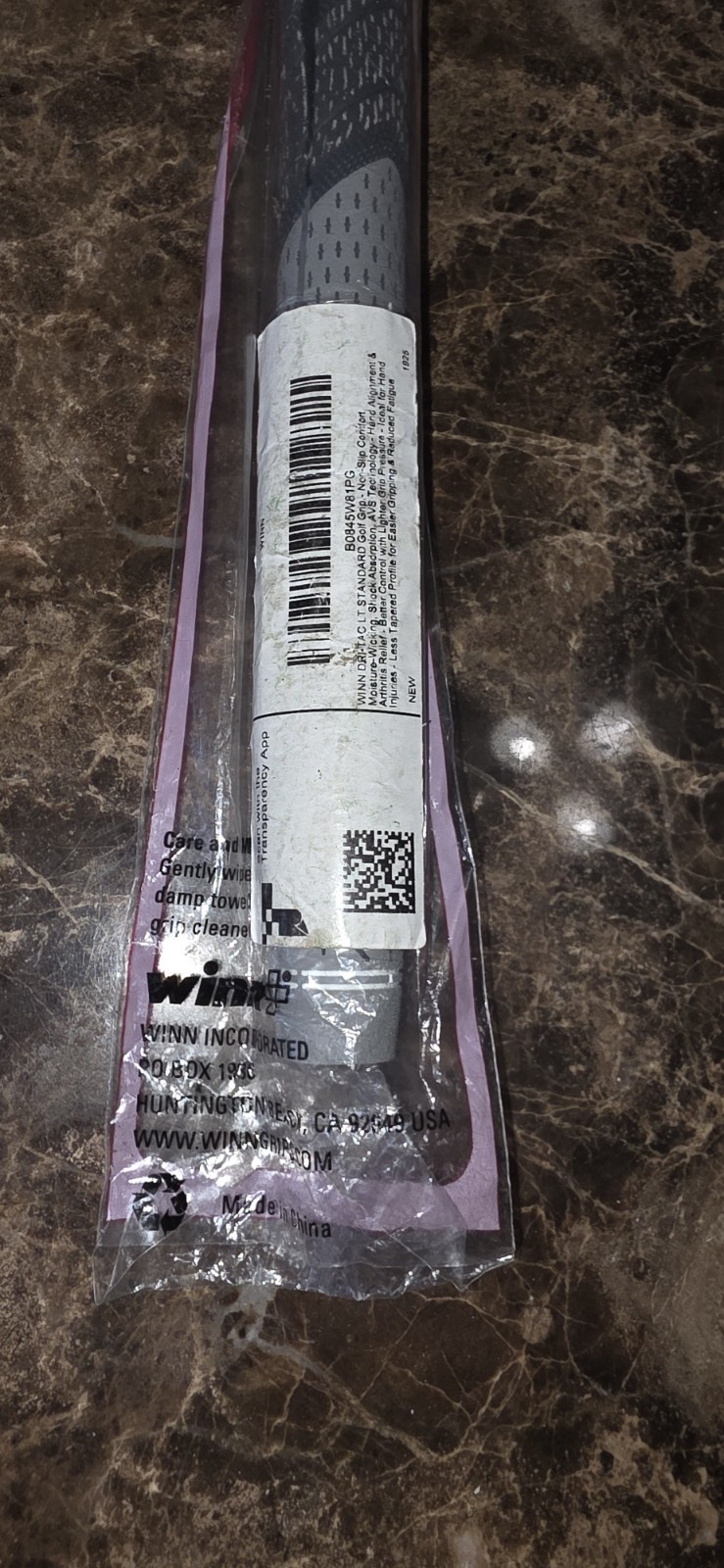 Dri-Tac LT Swing Grip, Black/Grey, OVERSIZE - Winn Golf