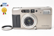 READ NEAR MINT CONTAX TVS Point  Shoot 35mm Film Camera Silver Body From Japan