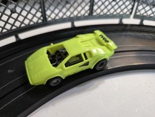 Tyco Neon Green Lamborghini Slot Car