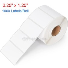 1000 PCS 2.25" x 1.25" Direct Thermal Labels for Zebra LP 2824 2844 Eltron ZP450