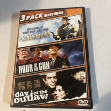 Outlaws and Lawmen 3 Movie (Lawman, Hour of the Gun, Day of the Outlaw), DVD Wid