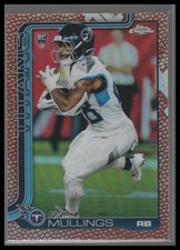 2025 Topps Chrome #309 Kalel Mullings Football Leather Refractor