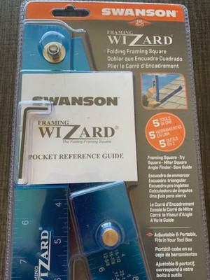 SWANSON TOOL T001WZ FRAMING WIZARD FOLDING FRAMING SQUARE