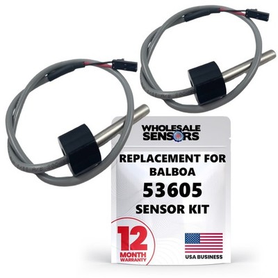 Replacement Balboa M7 Sensor Kit, 12'' Cable, Temp/Hi Limit, 1/4'' Bulb, 2-pin