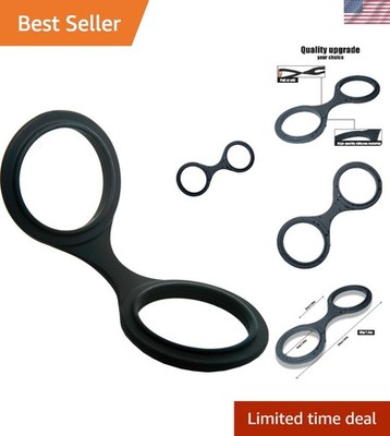 handcuffs Silicone toys, Realistic handcuff Style Costume Prop （Black）