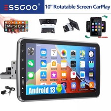 10.1 inch Touch Screen Rotatable Car Stereo Radio 1 DIN Android 13 GPS Navi Wifi