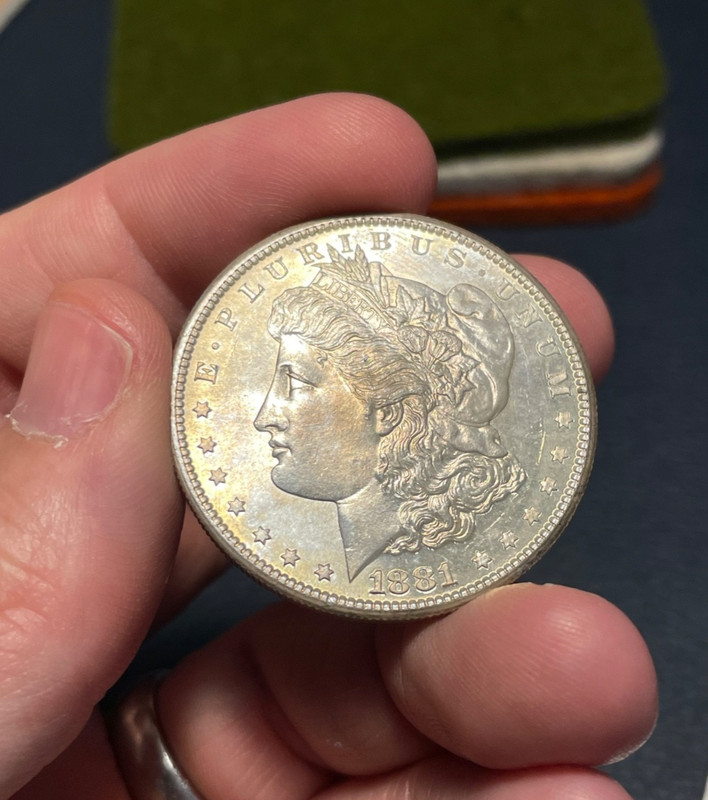 (#101778) Morgan Dollar: 1881 S.  BU.  few contact marks.   (see video!)