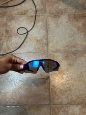 Oakley Radar Radbrille Schwarz, blaue Gläser...