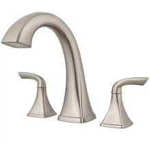 Pfister Bronson 2-Handle Tub Deck Mount Roman Tub Faucet Trim Brushed Nickel
