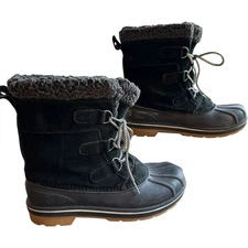 Cat Jack Snow Winter Duck Boots Kids SZ 6 Thermolite Insulated Waterproof Lined
