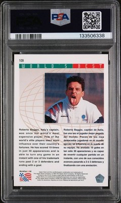 1993 Upper Deck World Cup Soccer Roberto Baggio #109 English