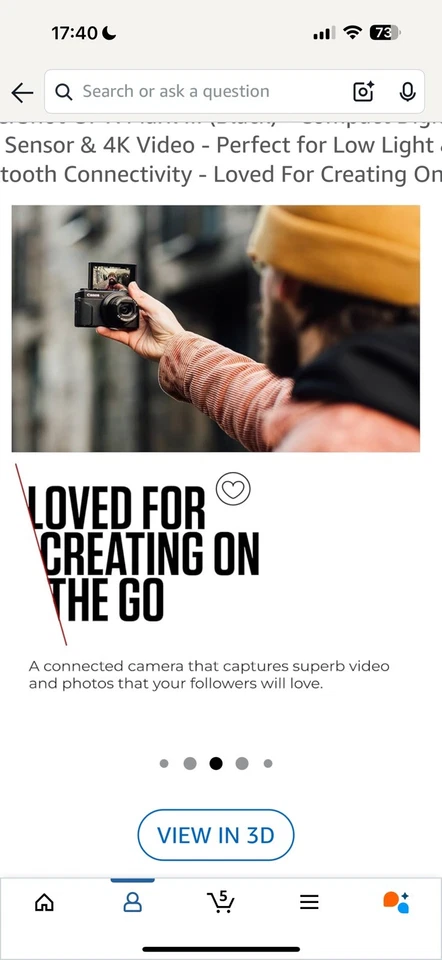 Canon PowerShot G7 x Mark III Compact Camera Black - NEW - Image 4 of 4