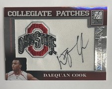 2007 Donruss Elite Collegiate Patches Daequan Cook Auto 058/250